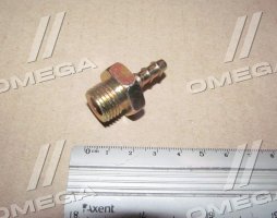 З'єднувач пневматичний d8 різьбовий-ялинка прямий М16х1.5 сталь (RIDER)