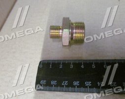 З'єднувач пневматичний різьбовий прямий М14х1.5-М22х1.5 грань S27 сталь (RIDER)