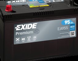 Аккумулятор   95Ah-12v Exide PREMIUM (302х171х222),L,EN800 Азия. EA955