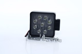 Фара LED дополнительная 12/24V, 9*3W,106*106*47mm <Tempest>. TP-9300