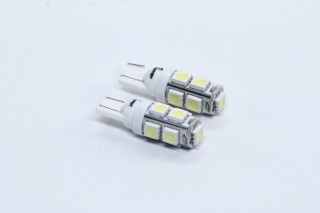 Лампа LED б/ц габарит и панель приборов T10 9SMD W5W 12V WHITE2шт. блистер <TEMPEST>. TP-215T10-12V