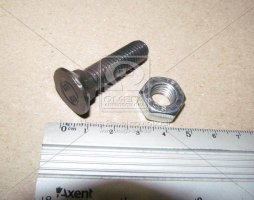 Болт 1199A М10х40 (10,9) потайний під квадрат DIN608 чорн. з гайкою (Unibolt)