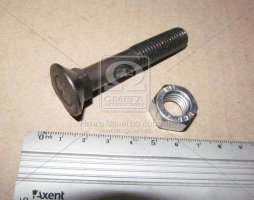 Болт черный 1199A М12х70 (10,9) потайной под квадрат DIN608 с гайкой (пр-во Unibolt)