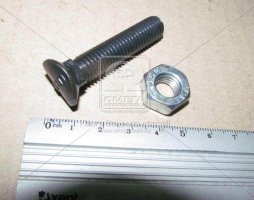 Болт черный 1199O М10х50 (8,8) полупотайной овал DS6007 с гайкой (пр-во Unibolt)