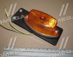 Ліхтар габаритний бічний, помаранчевий, на гумовій пластині, б/л, 135х50х46 (Руслан-Комплект)