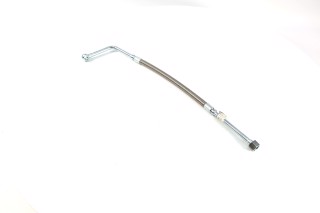 Трубка підводу оливи до турбокомпресора в метал. оплетке коротка <ДК>