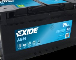 Акумулятор   95Ah-12v Exide AGM (353х175х190),R,EN850 !КАТ. -15%. EK950