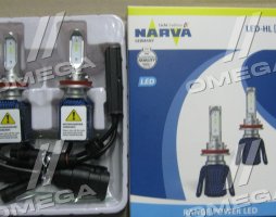 Лампа светодиодная LED H11 16W 12V PGJ19-1/2/3 6000К (пр-во Narva)