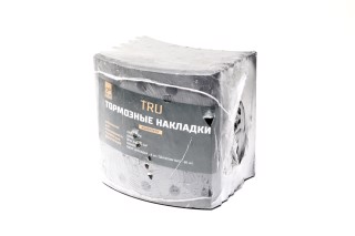 Накладка тормозной колодки 2-й ремонтный размер с заклепками, комплект на ось 420х200 BPW, DAF SB, SAF (пр-во TRU)