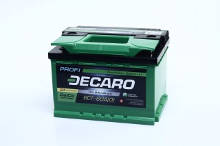 Аккумулятор   60Ah-12v DECARO PROFI (242x175x175),R,EN600. 6СТ-60 АЗ (0) PRO