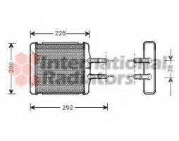 Радиатор отопителя LANOS/NUBIRA ALL  97- (Van Wezel)