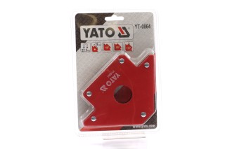 Струбцина магнітна для зварювання: 22,5 кг, 102х150х17 мм, O = 18 мм [6/18], шт(YATO )