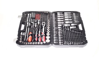 Набір торцевих головок: квадрат 1/2", 3/8", 1/4" з інструментами, насадками. 216 шт(Y