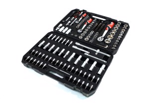 Набір головок квадрат 1/2", 3/8", 1/4" з інст-ми, викруткові насадки. 173 шт(YATO )