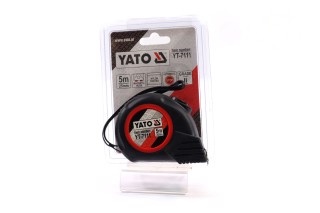 Рулетка: L = 5 м х 25 мм. з нейлоновим покриттям, магнітним наконечником [12/120], шт(YATO )