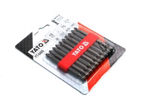 Насадки викруткові: "Philips" PН2 x 75 мм. HEX 1/4". 10 шт [25/200], паків(YATO )