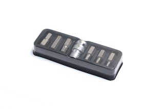 Набір викруточних насадок: "HEX", L = 30 мм. адаптер 1/2". 7 шт. [24/72], шт(YATO )