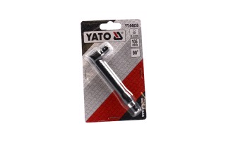 Тримач викруткових насадок, магнітний, двосторонній: 1/4", кут-90°, l = 105 мм, (YATO)
