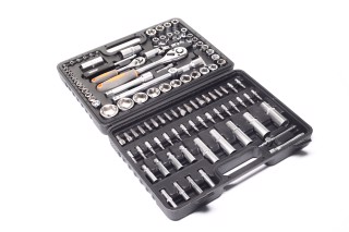 Набір торцевих головок, насадок STHOR: квадрат 1/2" з інструментами [108 Од.], Набір(VOREL)