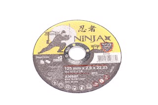 диск відрізний по металу та нерж сталі ninja тм o=125х22.23 мм t=2 мм(VIROK). 65v128 VOREL