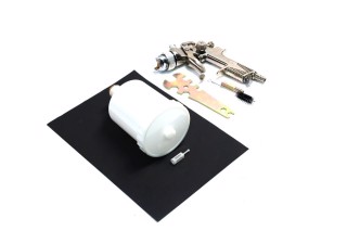 Краскопульт пневматичний тип HVLP верхній пластиковий бачок, d-1,4 мм (AUARITA)