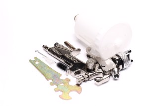 Краскопульт пневматичний HVLP верх.пласт.бачок 600мл, форсунка-2,0мм(AUARITA)