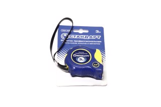 Рулетка професійна з автостопом полотна та магнітом 3м*16мм PMT-0316(СТАНДАРТ)