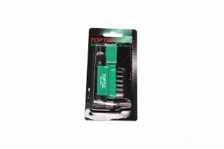 Набір біт 1/4" HEX 2-8мм + Гобр.перех. 8од. GAAL0803(TOPTUL)