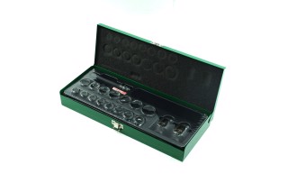 Набір ударних головок 1/2" 10-32мм + подовжувач 18од. GCAD1807(TOPTUL)