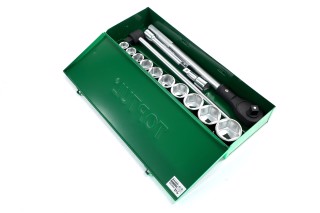 Набір інструментів 3/4" 14од. (6-гр.) metal case GCAD1405(TOPTUL)