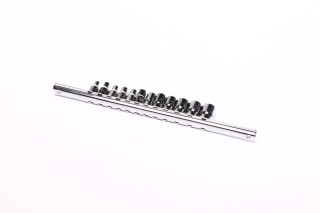 Набір головок 1/4" 12од. 413мм (на планці) GAAQ0801U(TOPTUL)