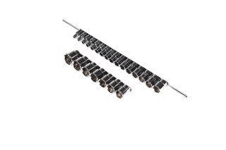 Набір головок 1/2" 23од. 828,30,32мм (на планці) GAAQ1604U(TOPTUL)