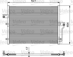 Конденсер кондіционера Ssangyong Actyon 2006-2011 (вир-во VALEO)