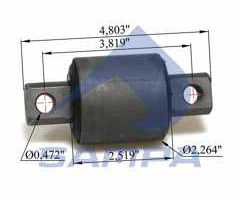 Сайлентблок 57,5*122*55*97*12 подв. VOLVO (пр-во Sampa)