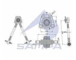 Тяга променева DAF 65,75,85CF,XF95,105, VOLVO FH16 L=608 (вир-во Sampa)