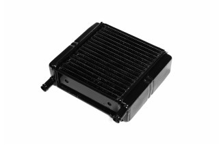 Радіатор обігрівача кабіни МТЗ УК (патрубки в різні боки) (мідний) <ДК>