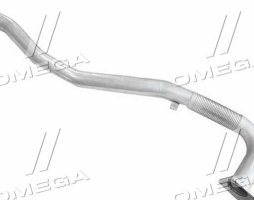 Труба глушителя передняя с гофрой (нерж); EuroCargo (пр-во Dinex)