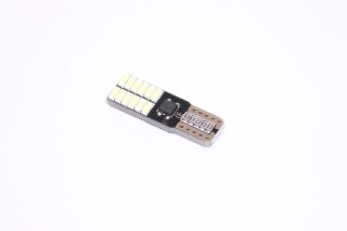 Лампа LED б/ц  габарит,панель приладів, салон 12V T10(W5W) W2.1x9.5D 24SMD CANBUS N.P WHITE<TEMPEST>