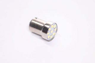 Лампа LED покажчиків поворотів і стоп-сигналів 24V R5W BA15S 9SMD WHITE <TEMPEST>