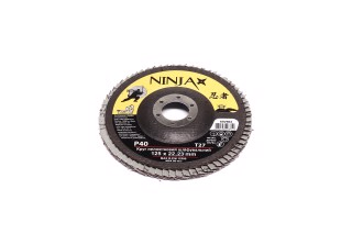 Круг лепестковый шлифовальный NINJA  Т27, 125х22 мм, Р40 (VIROK). 65V504 VOREL