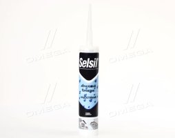Герметик акриловый SELSIL, V = 310 мл. водостойкий, белый (VIROK)