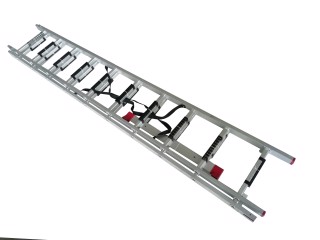 Лестница алюминиевая 2-х секционная универсальная раскладная 2*10ступ. 4.81м(INTERTOOL). LT-0210