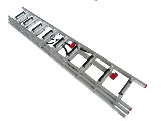 Лестница алюминиевая 3-х секционная универсальная раскладная 3*9ступ. 5.93м(INTERTOOL). LT-0309