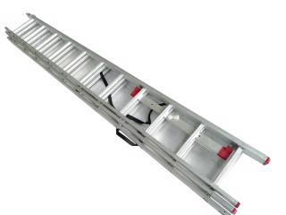 Лестница алюминиевая 3-х секционная универсальная раскладная 3*11ступ. 7.33м(INTERTOOL). LT-0311