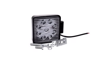 Фара LED квадратная 27W, 9 ламп, 105*105*50мм, широкий луч 12/24V (Квант)
