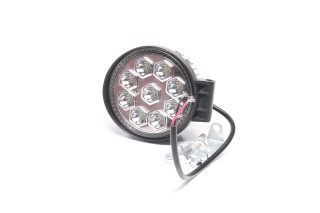 Фара LED круглая 27W, 9 ламп, 110*45мм, широкий луч 12/24V (Квант). 27100140 Квант (Китай)
