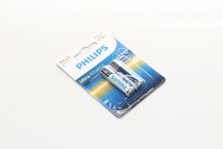 Батарейка LR6/AA Ultra Alkaline Blister 2шт (вир-во Philips)