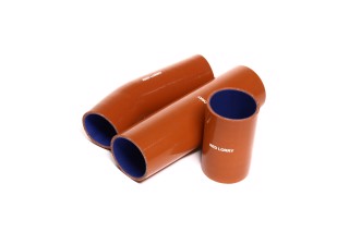 Патрубок радіатора КАМАЗ (СИЛІКОН червоний, к-кт 3 шт.)