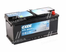 Акумулятор 105Ah-12v Exide EFB (392х175х190), R, EN950