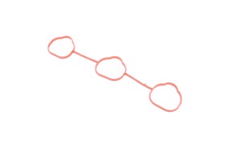 Прокладка колектора IN OPEL 2.5V6 24V X25XE/Y32SE, SAAB B308L/B308E (2) (вир-во Elring)